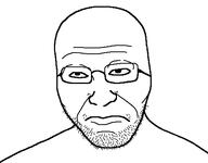 angry closed_mouth frown glasses soyjak stubble variant:unknown // 512x399 // 9.0KB