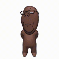 3d animated artist:gemmy_nutz bald black_skin bucket chicken fried_chicken full_body glasses holding_object kfc nigger stubble subvariant:wholesome_soyjak variant:gapejak // 540x540 // 1.3MB