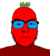 bald beetroot broot_(user) food glasses leaf looking_at_you red red_skin series:brootiverse stubble variant:uncjak vegetable // 900x1000 // 14.6KB