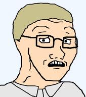 aliased collared_shirt concerned ethan_winters glasses horror_game no_stubble resident_evil scared soyjak subvariant:soyak_(concerned) transparent_background variant:soyak video_game white_shirt white_skin yellow_hair // 708x800 // 18.3KB