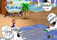 4soyjaks arm calarts clothes glasses grin hand hands_up holding_object mario nintendo nintendo_switch open_mouth pokemon pokémon_legends:_arceus smile so_true soyjak stubble super_mario_64 variant:excited_soyjak variant:soyak variant:tony_soprano_soyjak video_game // 800x560 // 503.1KB