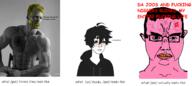 anger_mark angry bloodshot_eyes crying ear eye_bags gigachad glasses hair int_(4chan) irl judaism mucus pink_skin pol_(4chan) seething self_insert sonnenrad soyjak subvariant:chudjak_front sweating text twinkjak variant:chudjak vein wojak yellow_hair yellow_teeth // 1560x695 // 394.1KB
