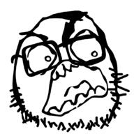 angry glasses large_eyebrows open_mouth rage_comic rage_guy soyjak stubble variant:unknown // 1080x1080 // 131.0KB
