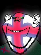 artist:ptr100 ear faroe_islands flag:faroe_islands glowing smile soyjak stubble swede_(artist) text variant:impish_soyak_ears // 598x800 // 214.6KB