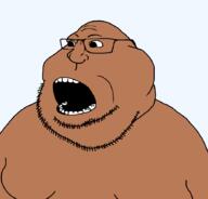 brown_skin dark_skin fat glasses looking_to_the_left mexico mouth_open mutt stubble variant:meximutt // 888x849 // 22.1KB