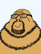 bald fat glasses neckbeard open_eyes pou smile transparent_background variant:neckbeardjak // 479x640 // 21.5KB