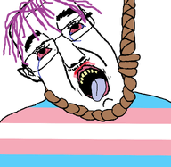 ear glasses hair hanging open_mouth rope soyjak subvariant:churnd template tongue transparent_background trend:troon variant:bernd variant:chudjak // 813x791 // 42.6KB