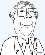 clothes eyebrows fixed glasses hair necktie shaved smile suit template variant:protestantjak // 726x888 // 19.6KB