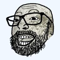beard glasses iapetus moon mustache open_mouth saturn solar_system soyjak space variant:israeli_soyjak2 // 720x720 // 465.5KB
