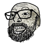 beard glasses iapetus moon mustache open_mouth saturn solar_system soyjak space variant:israeli_soyjak2 // 720x720 // 465.5KB