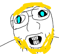 arthur_brown glasses soyboy stubble teeth teeth_showing variant:brownjak wrinkles // 651x596 // 8.4KB