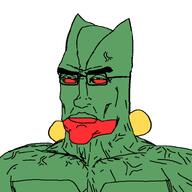 green_skin horn plant pokemon red_eyes red_lips sceptile squinting subvariant:perceptive_chud variant:chudjak // 799x799 // 204.6KB