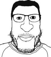 clothes ear glasses hair looking_at_you stubble subvariant:carbjak template transparent_background variant:markiplier_soyjak // 864x983 // 12.2KB