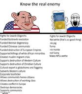 2soyjaks amerimutt arm bolsheviks brown_skin china christianity closed_mouth clothes communism country ear europe flag flag:russia flag:ukraine flag:united_states glasses hand holding_object holding_phone iphone islam judaism monkey open_mouth phone pig russia smile south_africa soyjak stubble subvariant:chudjak_amerimutt subvariant:phoneplier subvariant:phoneplier_vertical tshirt ukraine united_states variant:chudjak variant:markiplier_soyjak weimar // 1702x1956 // 624.8KB