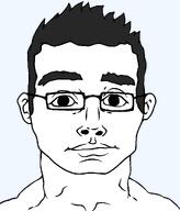 buff chin ear eyebrows eyes full_head glasses hair high_quality high_res looking_at_viewer looking_at_you meta:high_resolution meta:template mewing mouth neutral nose remastered spiky_hair subvariant:sterojak template transparent transparent_background variant:chudjak // 874x1024 // 23.1KB