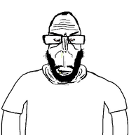 beard bloodshot_eyes body booger clothes crying drool hoodie subvariant:euromutt subvariant:kebab_lover subvariant:science_lover template variant:markiplier_soyjak white_shirt white_skin // 1150x1200 // 24.8KB