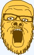 emoticon glasses open_mouth series:soymoji soyjak stubble teeth variant:a24_slowburn_soyjak yellow yellow_skin // 260x416 // 8.4KB
