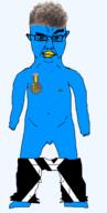 acne animal badge beak bird blue_skin clothes glasses hair penis series:x_inmigrants smile subvariant:obsessedchud teeth twitter variant:chudjak x zoomer_hair // 956x1900 // 269.1KB
