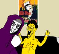 asian coat crying evil glasses gore hoodie ice_pick luka_magnotta movie ominous poster shadow smile stab tied_up variant:chudjak variant:coinjak variant:soyak yellow_skin // 761x697 // 241.5KB