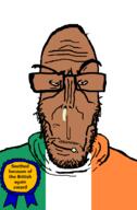 award booger brown_skin crying european flag flag:ireland glasses hair ireland mucus mutt red_eyes seethe soyjak stubble subvariant:euromutt sweater united_kingdom variant:markiplier_soyjak // 591x900 // 27.5KB