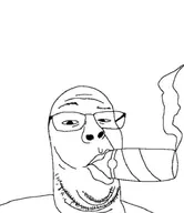 cigar glasses smoking soyjak stubble variant:suckinjak // 640x739 // 32.6KB