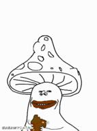 animated arm coprophagia corn eating food hand holding_object holding_poop merge mushroom poop poyopoyo shroomjak smile soyjak stinky tonton variant:impish_soyak_ears // 295x400 // 172.9KB