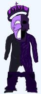 crown forsaken hacker half_body killer mask noli pants_down pecker purple_skin roblox skeleton skull small_penis tiny_penis tnp tragedy_masks variant:markiplier_soyjak // 872x2000 // 81.3KB