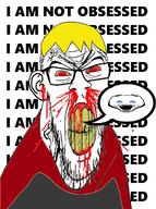 2soyjaks blood bloodshot_eyes blue_eyes clenched_teeth clothes cracked_teeth discord ear glasses nate nosebleed open_mouth red_eyes rent_free soyjak soyjak_party stubble subvariant:feralrage text thought_bubble variant:feraljak variant:snoojak yellow_hair yellow_teeth // 892x1197 // 468.1KB