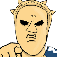 age_of_sigmar animated armor closed_mouth clothes hand no_eyebrows pointing pointing_at_viewer soyjak stormcast_eternal tg_(4chan) variant:a24_slowburn_soyjak warhammer yellow_skin // 439x554 // 83.6KB