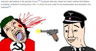 ack beret bolivia che_guevara communism gun history klaus_barbie meta:tagme nazbol nazism open_mouth shooting smug stubble variant:bernd variant:chudjak wikipedia // 1866x991 // 187.4KB
