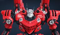 armored_core mecha nazism nigger robot screenshot subvariant:chudjak_front swastika text transgender_flag variant:chudjak video_game // 1337x792 // 1.5MB