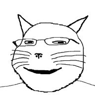 aliased animal cat ear eyelids glasses series:animaljaks smile snout soyjak subvariant:impish_meowjak subvariant:massjak subvariant:massmeowjak subvariant:wholesome_soyjak template transparent_background variant:gapejak whisker // 600x600 // 16.0KB