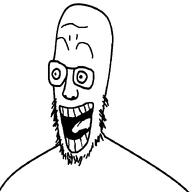 bald beard gape glasses long_face nose variant:headjak wrinkles // 731x732 // 6.0KB