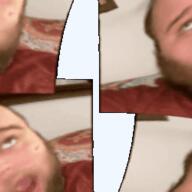 2019 3dgifmaker animated beard closed_mouth clothes distorted ext=gif fat fat_duel glasses irl open_mouth red_tshirt schizo soyboy subvariant:fatjak_irl tshirt variant:fatjak // 250x250 // 1.3MB