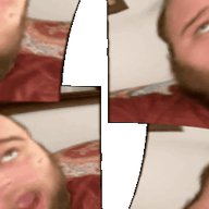 2019 3dgifmaker animated beard closed_mouth clothes distorted ext=gif fat fat_duel glasses irl open_mouth red_tshirt schizo soyboy subvariant:fatjak_irl tshirt variant:fatjak // 250x250 // 1.3MB