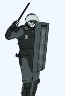 armor baton full_body glove grin gun riot_gear riot_helmet security shading soycurity uniform variant:soyak visor // 1845x2754 // 76.0KB