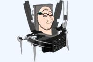 artist:xxx_skibidisigma_xxx glasses kino mecha scientist_toilet skibidi_toilet smug speaker stubble titan_scientist_toilet toilet variant:smugjak // 3000x2000 // 253.0KB