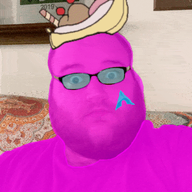 arch_linux balding banana_split_ice_cream closed_mouth glasses hair quote shocked stubble subvariant:fatjak_irl tinted_glasses variant:fatjak // 306x306 // 108.6KB