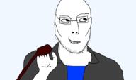 clothes glasses hand holding_object smile smug soyjak stubble variant:jasonjak // 867x514 // 23.0KB