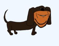 animal dachshund dog ear full_body series:animaljaks smile soyjak stubble tail variant:impish_soyak_ears // 1000x780 // 35.7KB