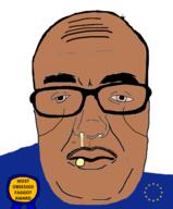 award brown_skin european_union glasses most_obsessed_faggot_award mucus subvariant:euromutt variant:mrnebula // 2133x2576 // 1.2MB