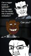 black_skin i_robot irl_background meme movie nas:tyrone nigger sheeeit variant:chudjak white_skin // 367x653 // 249.7KB
