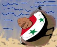 brown_skin dead death drowning fat flag:syria obsessed sea shitskin star syria syrian t50_eyes variant:meximutt // 240x197 // 20.2KB