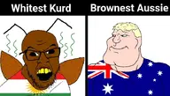 2soyjaks a10 a10_eyes aryan aussie australia australian blue_eyes brown_skin cockroach country flag flag:australia flag:kurdistan kurd kurdistan kurdistani kurdroach shitskin subhuman subvariant:mexiaryan t50 t50_eyes trend:aryan turdistan turdistani variant:feraljak variant:meximutt yellow_hair // 720x407 // 143.6KB
