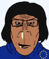 artist:sabiopajin bloodshot_eyes booger brown_skin hoodie meta:tagme obsessed remake remastered subvariant:euromutt subvariant:female_markiplier tired user=sabiopajin variant:markiplier_soyjak wrinkles // 981x1200 // 102.4KB