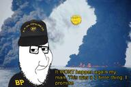 big_oil burning clothes dickhead explosion faggot fire hat judaism oil oil_refinery oil_rig sea smug spill variant:smugjak water // 700x468 // 334.6KB