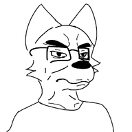 furry glasses subvariant:furchud transparent_background transparent_shirt variant:chudjak white_fur // 1000x1000 // 55.9KB