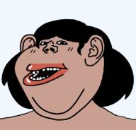 amerimutt double_chin fat female hair lips mutt_lips subvariant:female_impish_ears subvariant:impish_amerimutt variant:impish_soyak_ears // 836x800 // 22.5KB