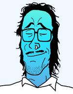 blue_skin calm collared_shirt glasses mullet nose_ring smirk stubble variant:mulletjak // 838x1072 // 201.0KB