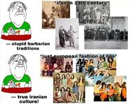 closed_mouth flag flag:iran happy holding_object iran irl_photo islam lion no_stubble pahlavi photo qajar sad smile smirk text turban variant:gapejak // 1089x869 // 160.9KB